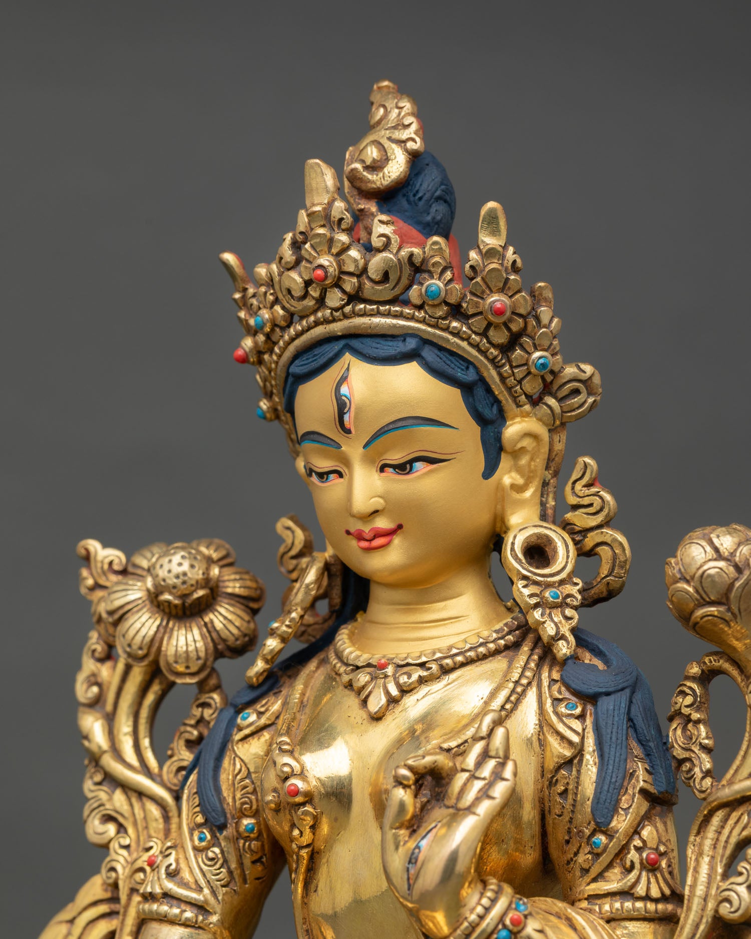 White Tara Statue | Female Bodhisattva of Longevity