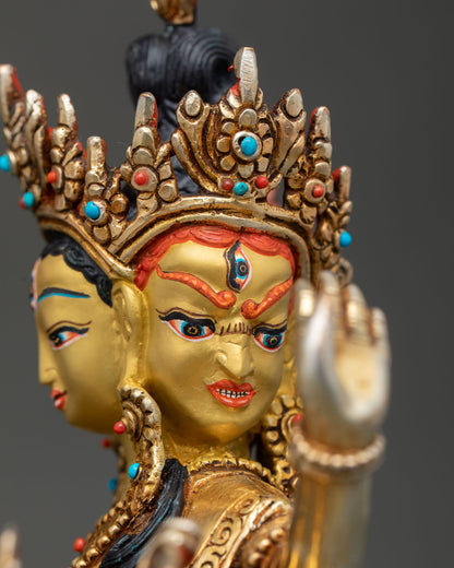 Ushnisha Vijaya Namgyalma Statue | Buddhist Deity of Longevity & Protection