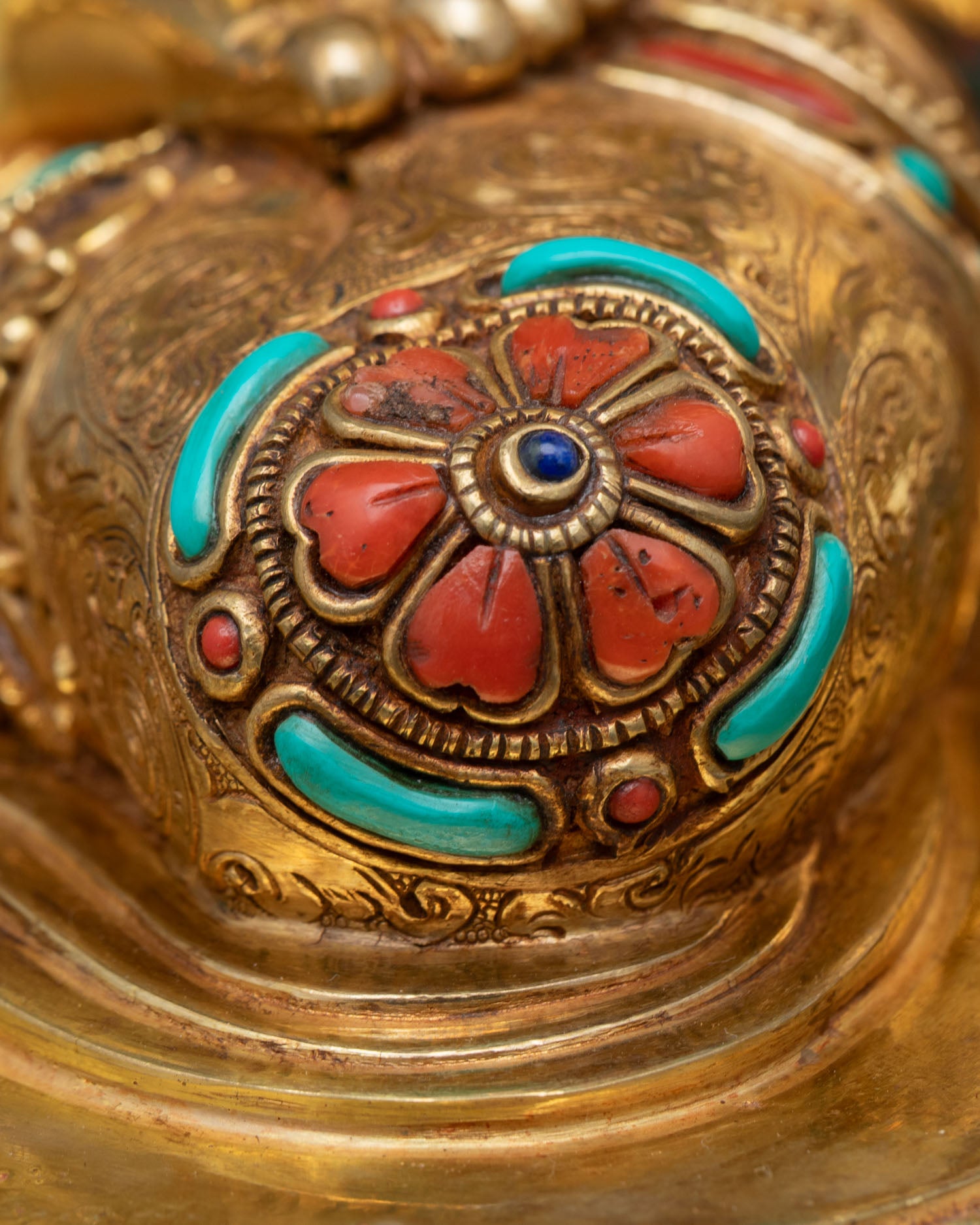 Manjushree Copper Statue | Spiritual Buddhist Art from Nepal