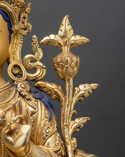 Beloved Green Tara Statue | Hand-Carved Buddhist Sculpture