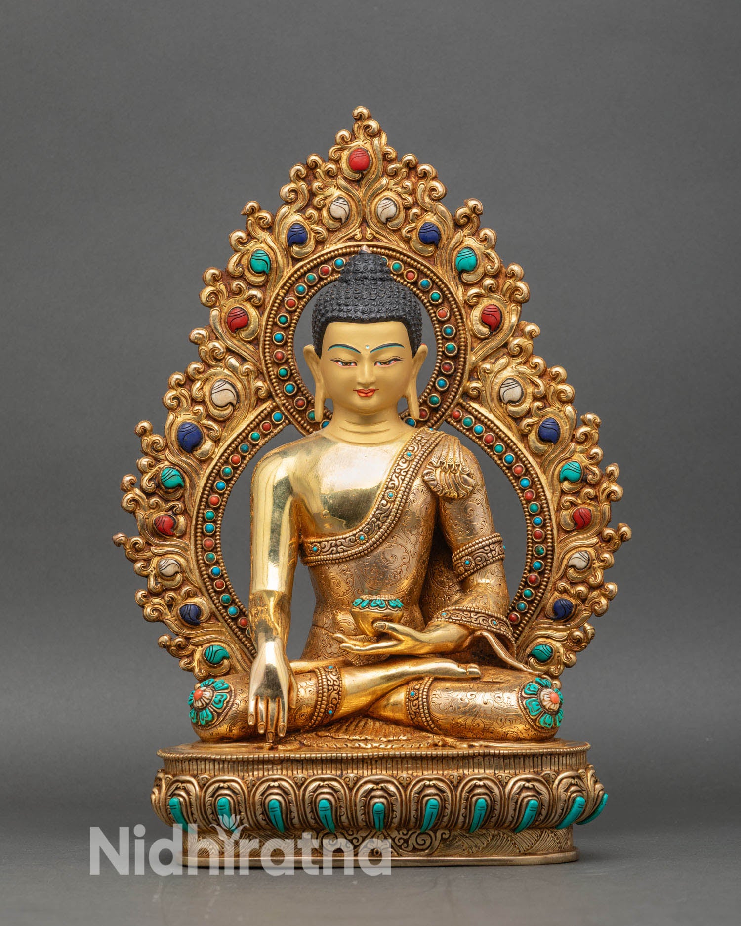 Buddha Shakyamuni with Disciples | Himalayan Sacred Sculpture