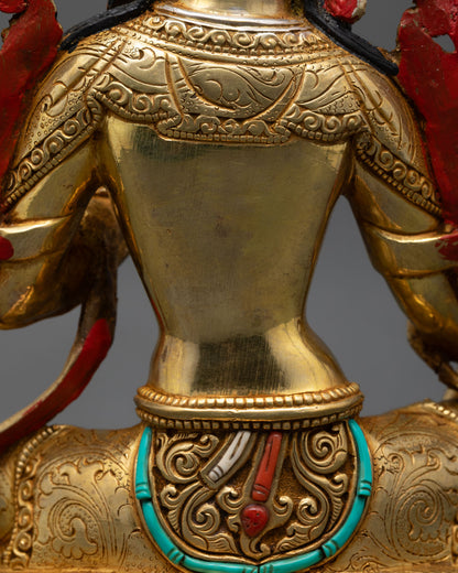 Enlightened Green Tara Statue | Handcrafted Spiritual Art