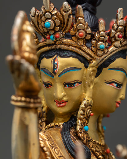 Ushnisha Vijaya Namgyalma Statue | Buddhist Deity of Longevity & Protection