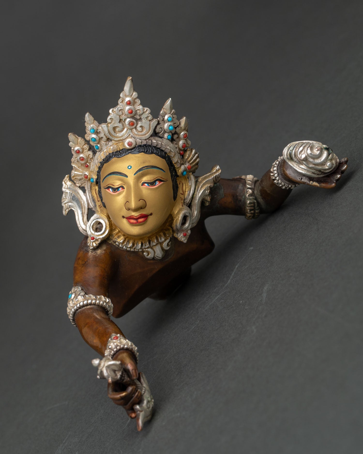 Red Dzambhala Statue