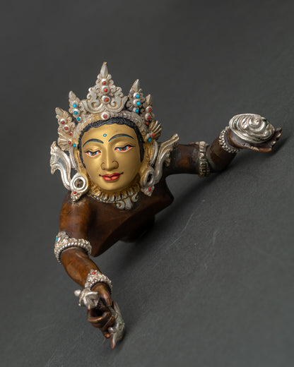 Red Dzambhala Statue