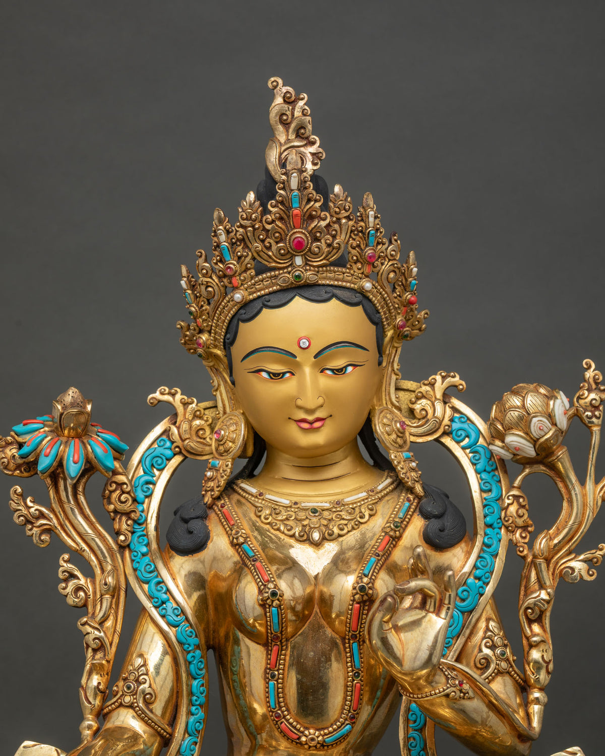 Green Tara Statue