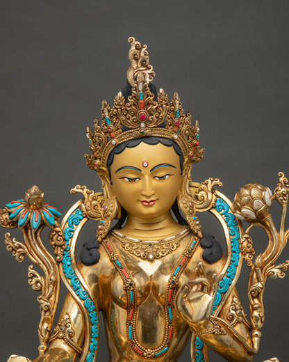 Green Tara Statue