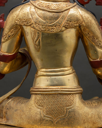 26 Inch Large Green Tara Statue | Monumental Buddhist Sculpture