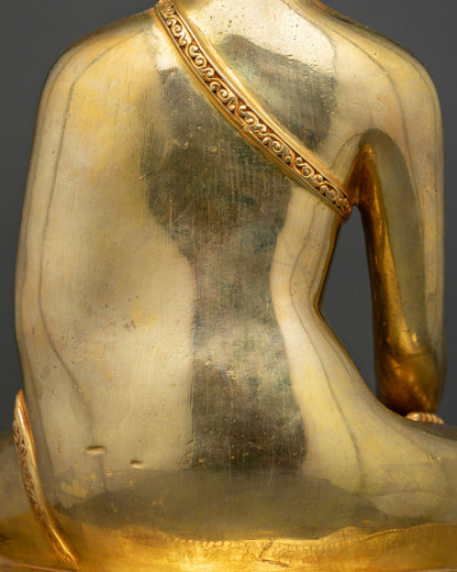 Enthroned Shakyamuni Buddha Statue | Spiritual Figurine for Meditation