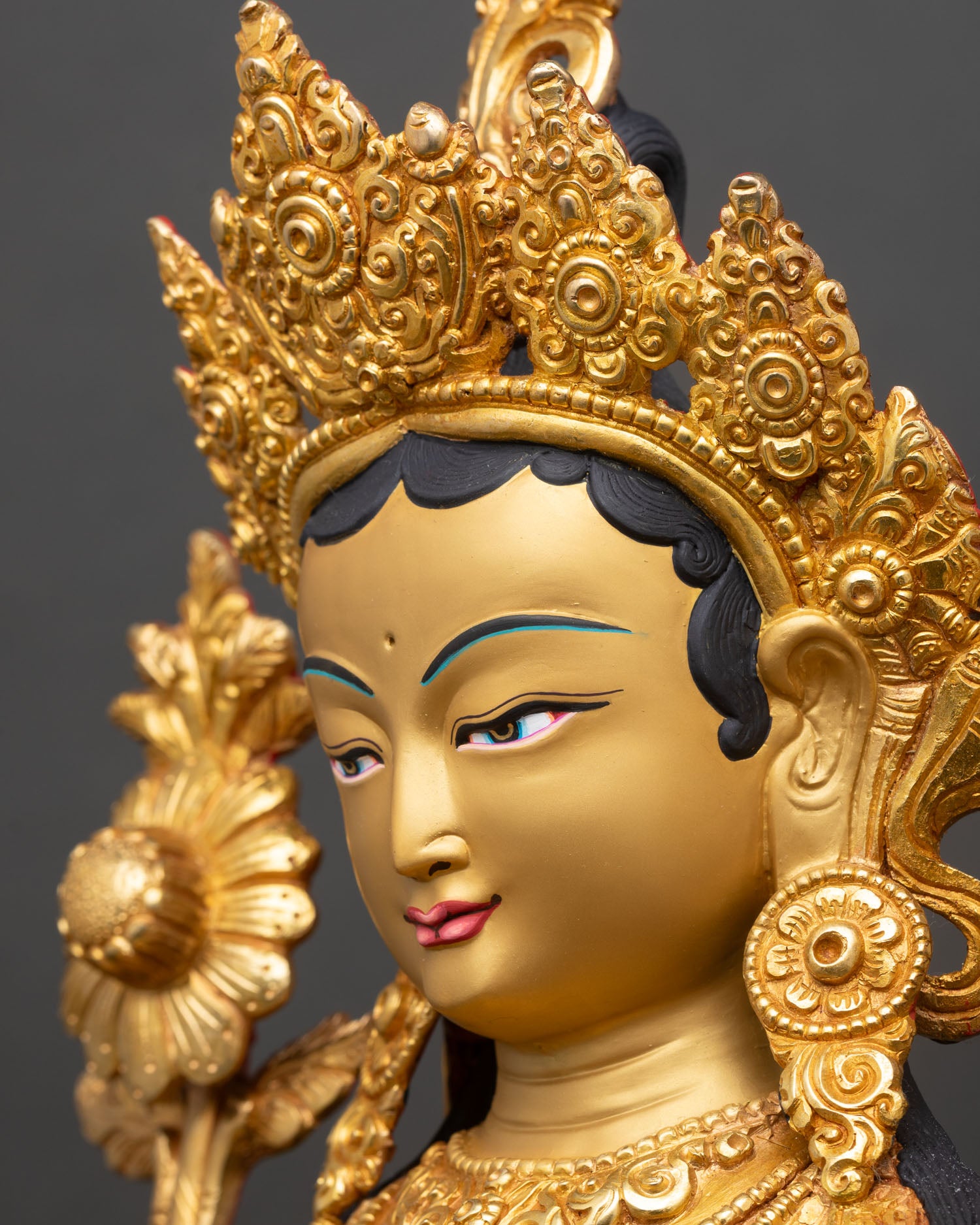 Green Tara Statue | Nepalese Spiritual Artwork