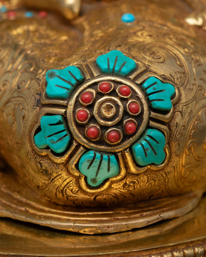 Large Medicine Buddha Copper Statue | Symbol of Healing & Wellness