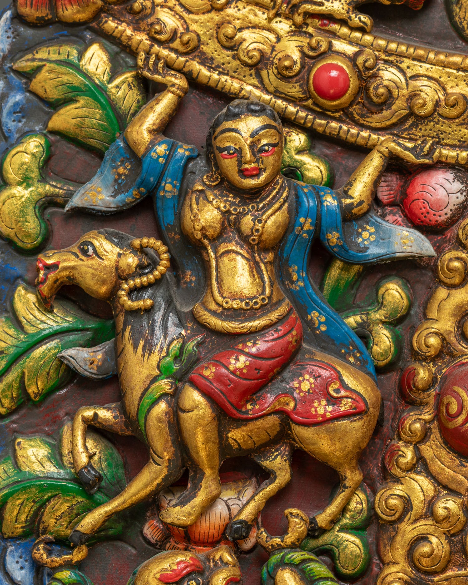 Large Guru Rinpoche Statue with Ornate Throne for Prayer Room & Altar