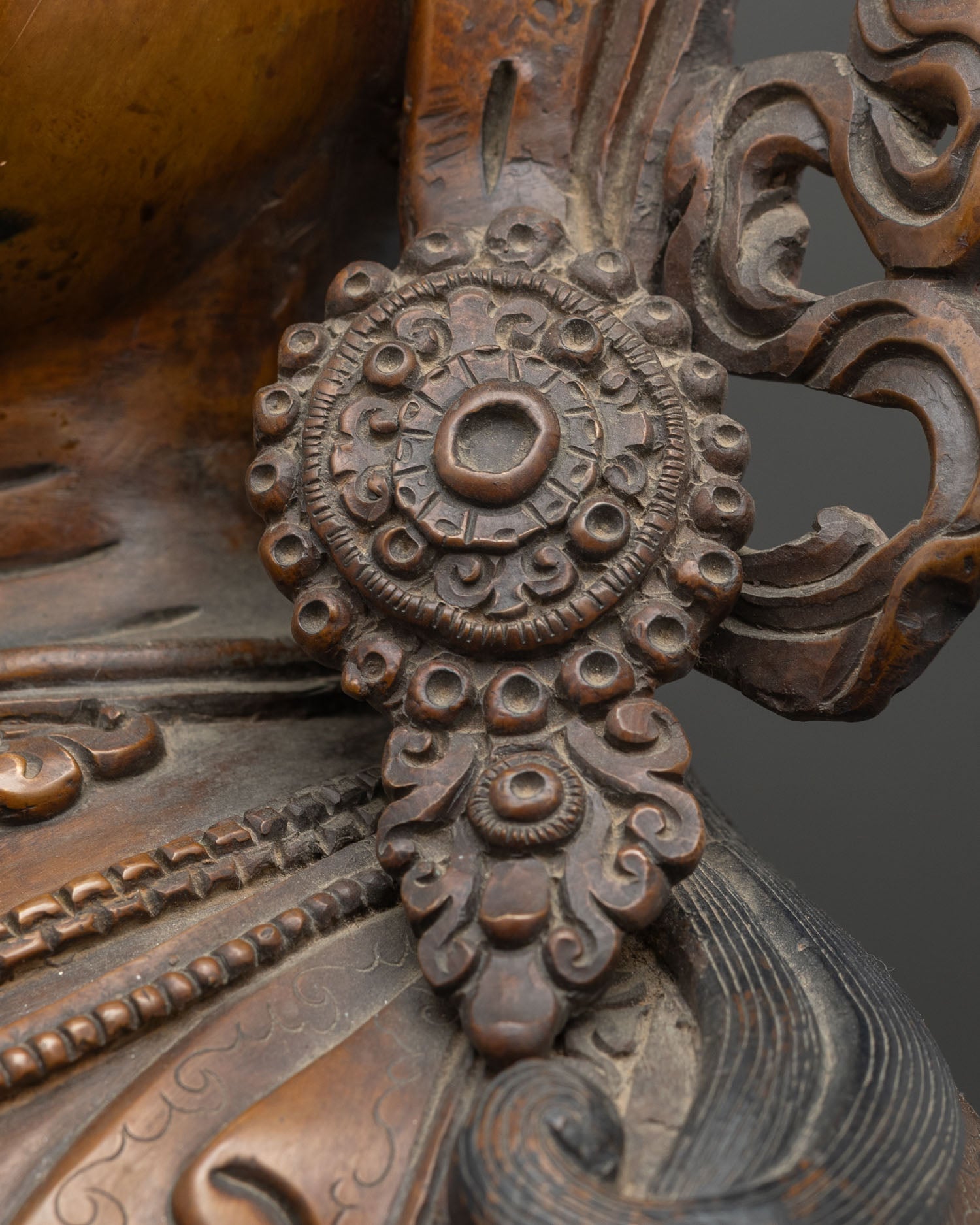 Traditional Green Tara Statue | Chemically Oxidized Copper Sculpture