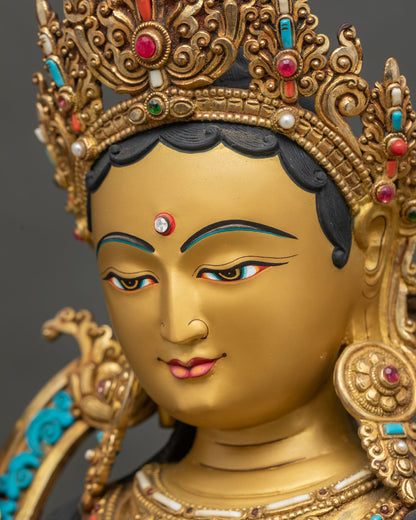 Green Tara Statue