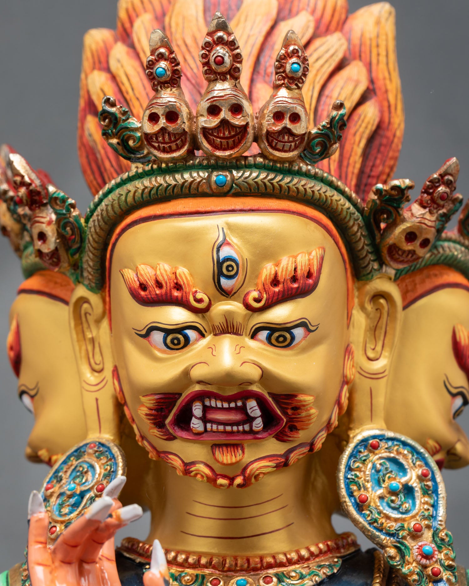 Ucchusma Statue | Wrathful Buddhist Guardian Deity