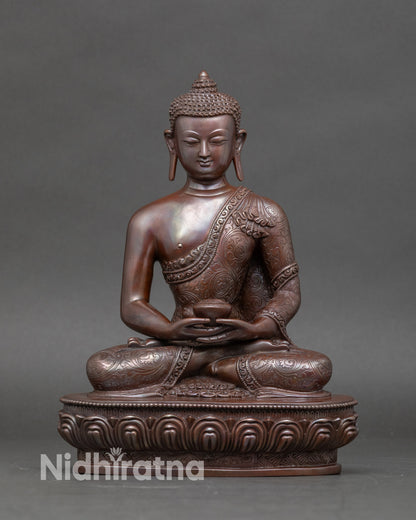 Amitabha Buddha Statue for Meditation | Handcrafted Nepalese Buddhist Sculpture
