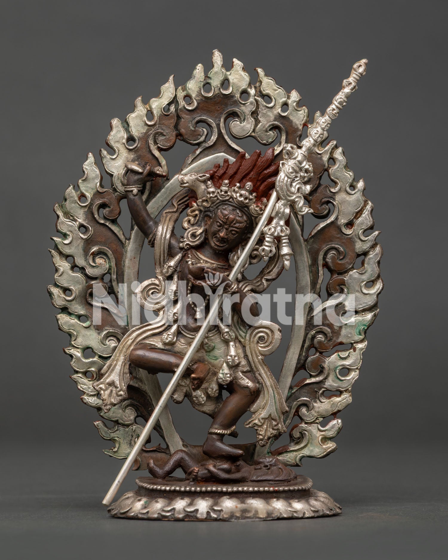 Dorje Phagmo statue handcrafted by Newari artisans from Patan Nepal.