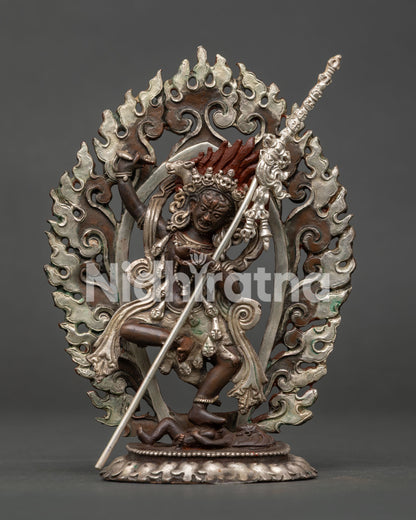 Dorje Phagmo statue handcrafted by Newari artisans from Patan Nepal.