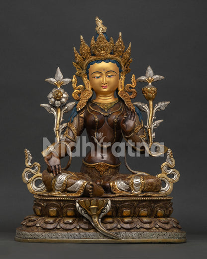 Green Tara Statue – Handmade Buddhist Art from Kathmandu Nepal
