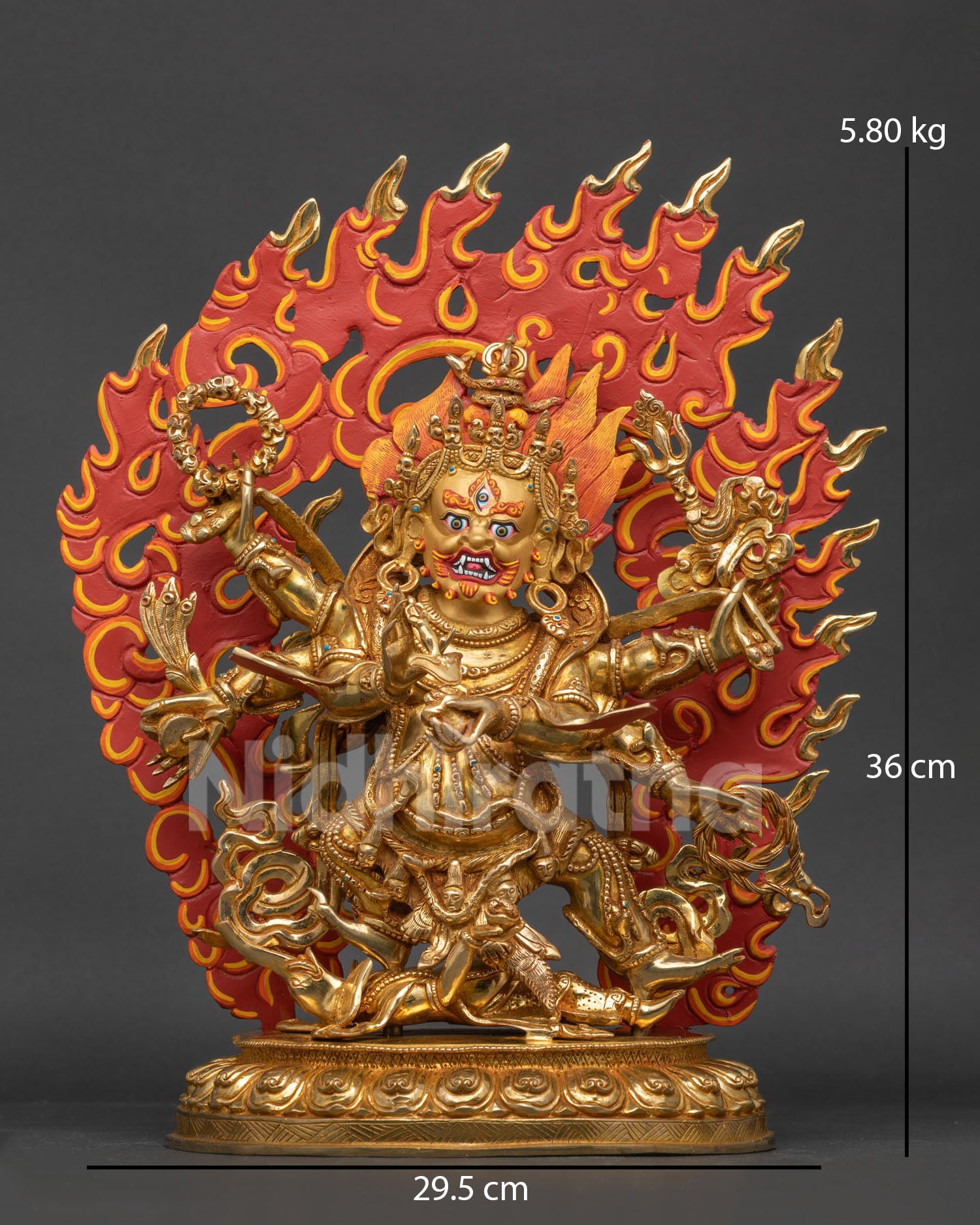 Six Arm Mahakala Statue