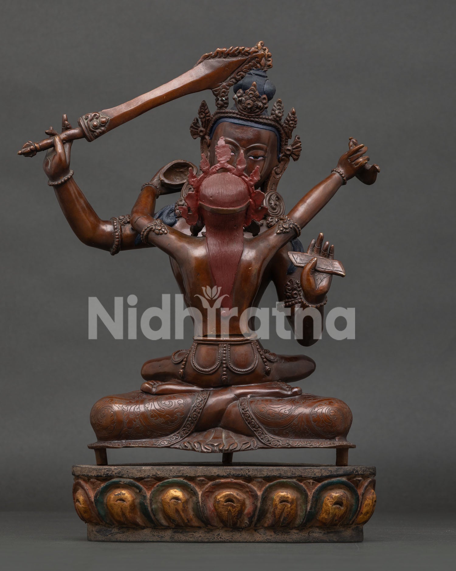 Manjushri With Consort Statue