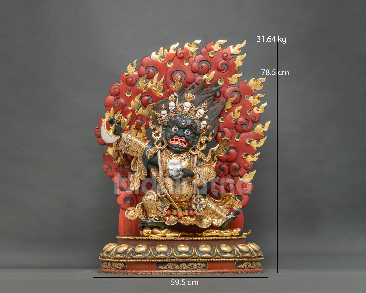 Grand Mahakala Bernagchen Statue – Authentic Buddhist Art from Nepal