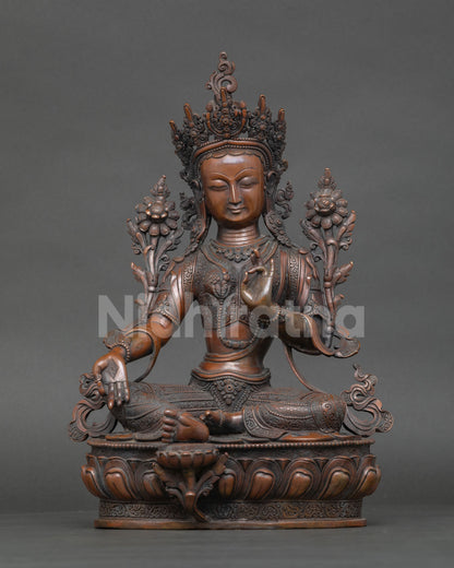 Green Tara Statue