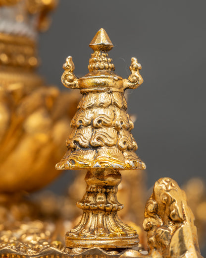 7" Mandala Offering Set | Traditional Buddhist Ritual Art