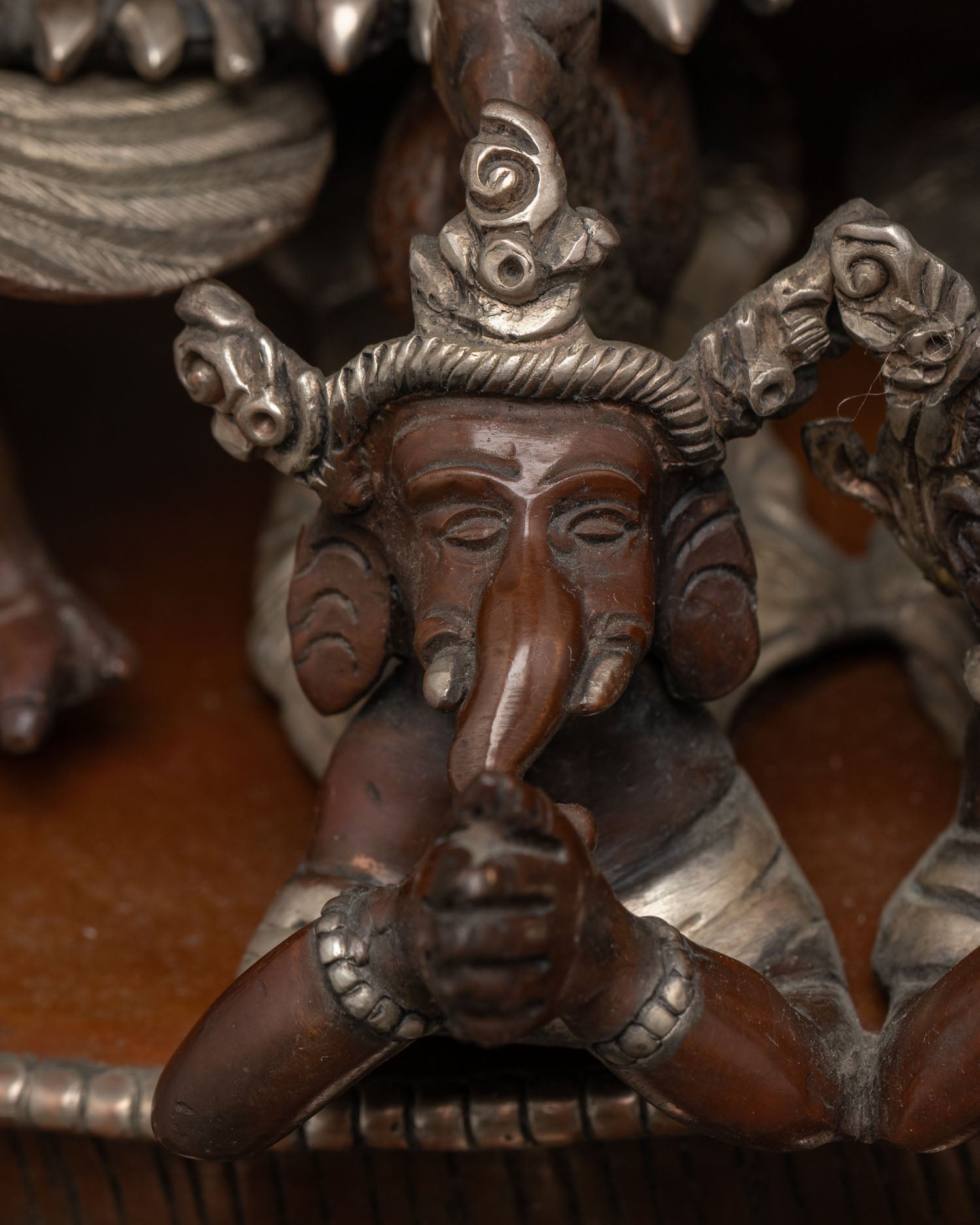 Buffalo-headed Yamantaka Statue | Large-Size Oxidized Copper Sculpture