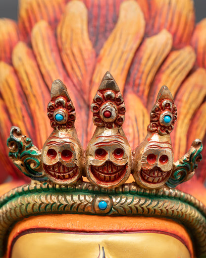 Ucchusma Statue | Wrathful Buddhist Guardian Deity