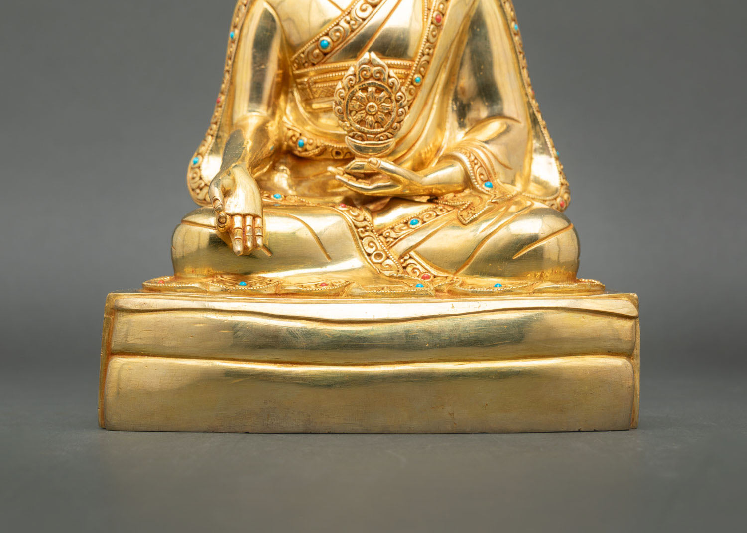 Five Shakya Master Statue Set - Himalayan Buddhist Lineage Figures