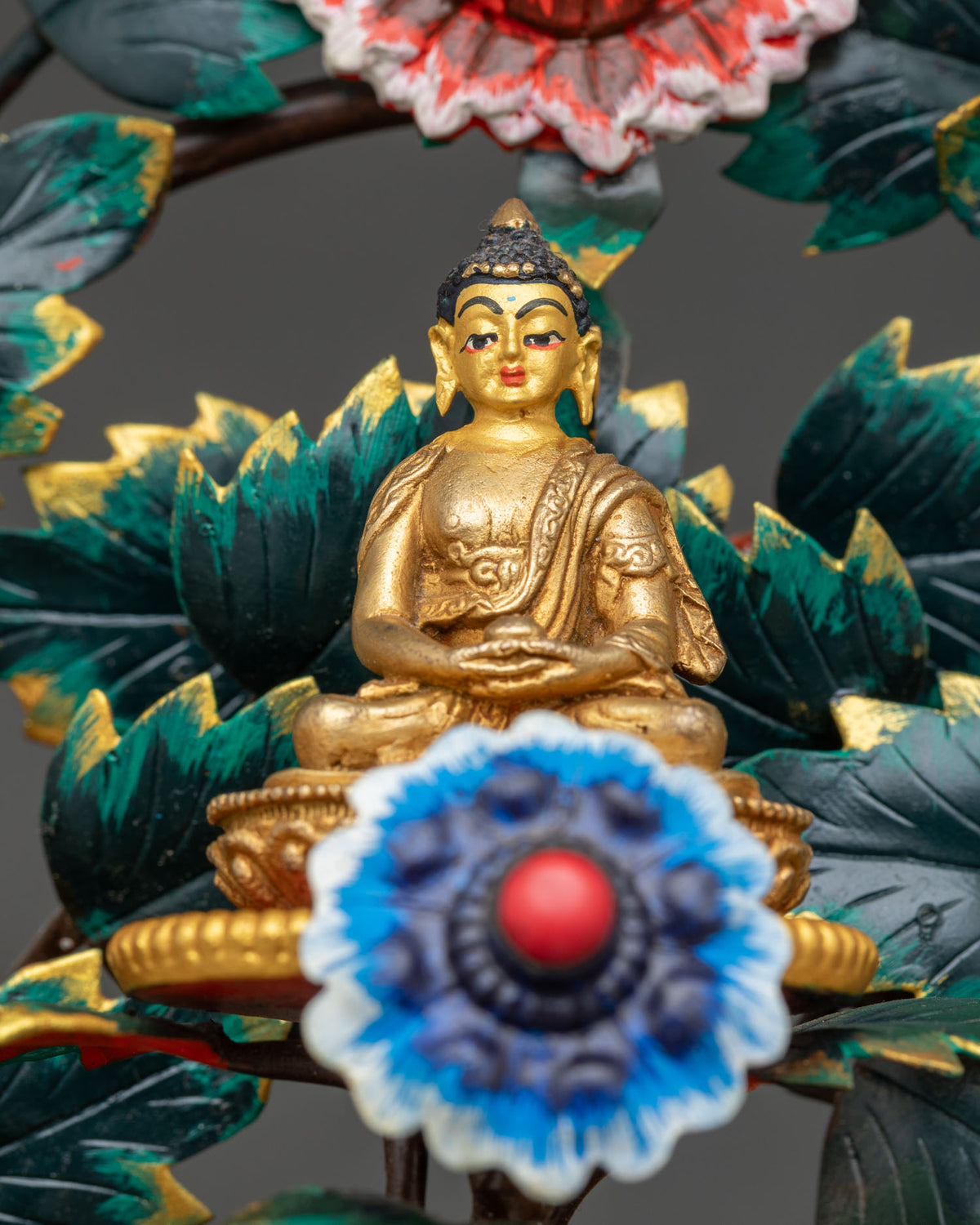 21 Tara Statue Set | Wish-Fulfilling Tree with Green Tara & 21 Forms