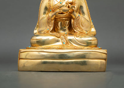 Five Shakya Master Statue Set - Himalayan Buddhist Lineage Figures