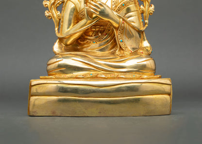 Five Shakya Master Statue Set - Himalayan Buddhist Lineage Figures