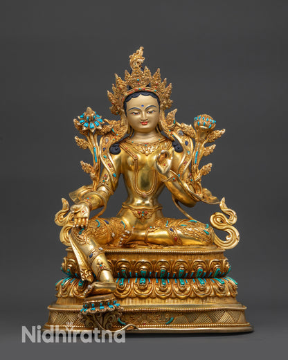 Green Tara Statue