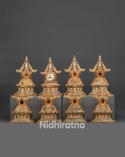 8 Stupa Set
