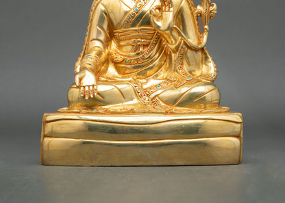 Five Shakya Master Statue Set - Himalayan Buddhist Lineage Figures