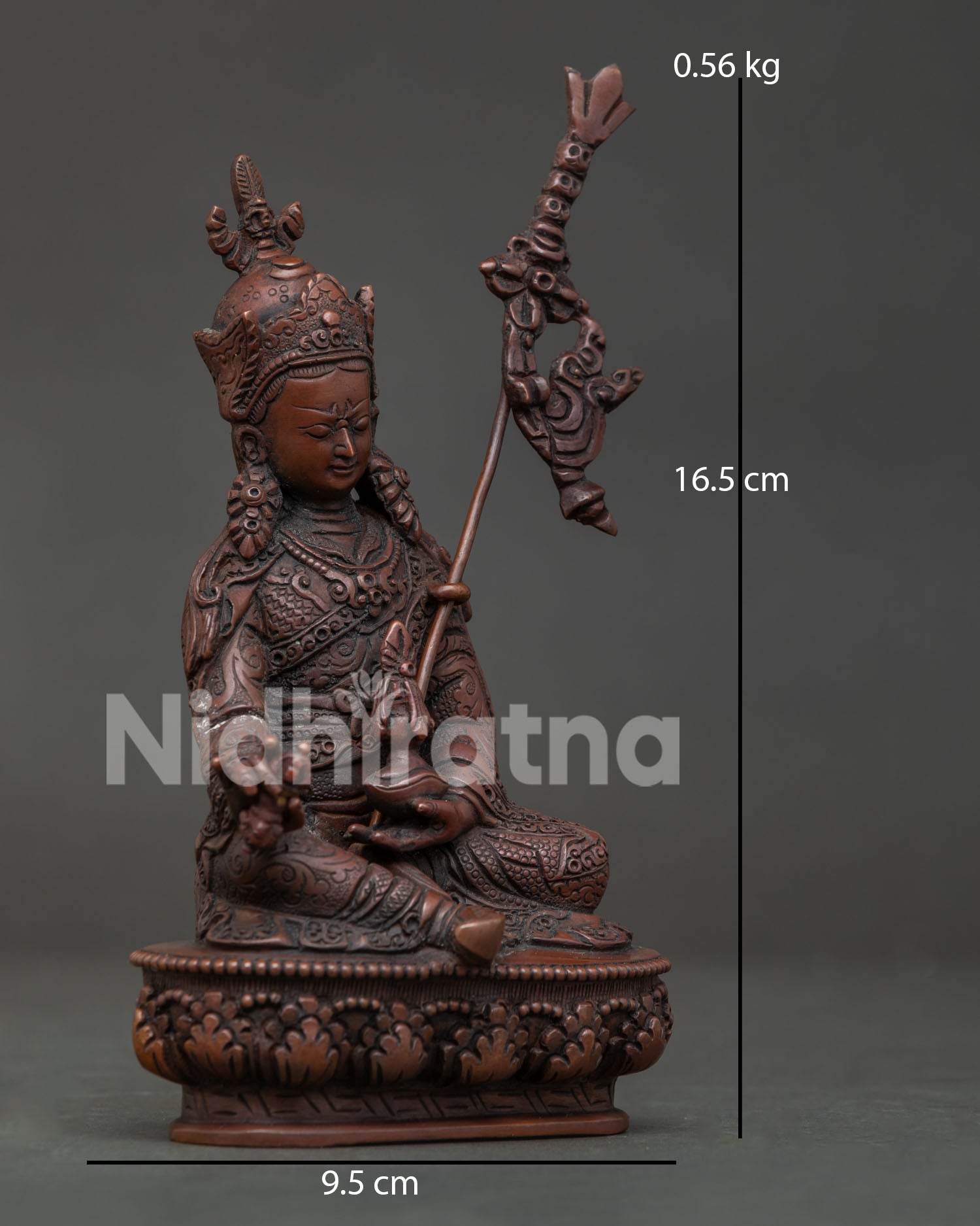 Guru Rinpoche Statue | Nepalese Copper Buddhist Art