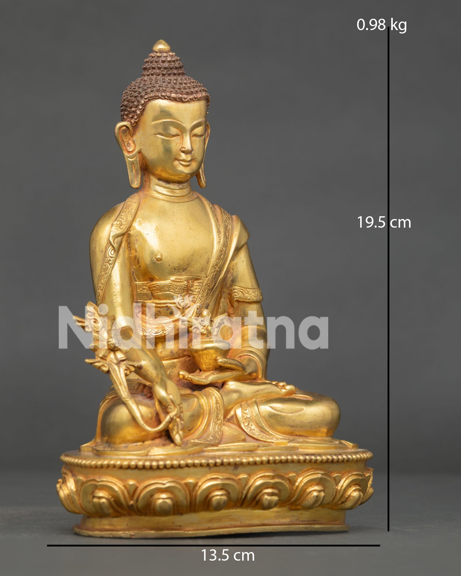 Medicine Buddha Statue | Tibetan Healing Buddhist Sculpture