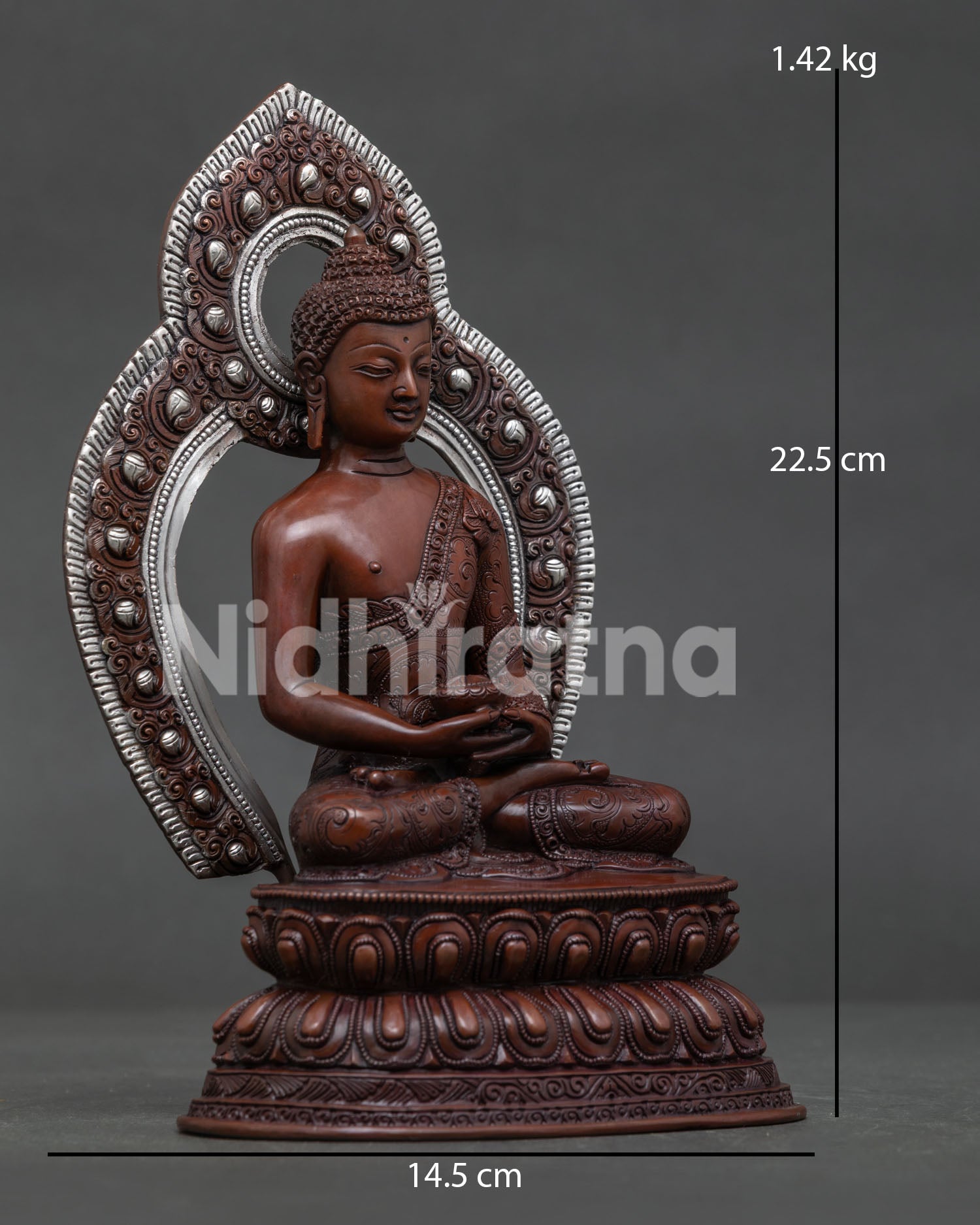 Amitabha Buddha Statue | Copper Buddhist Sculpture from Nepal