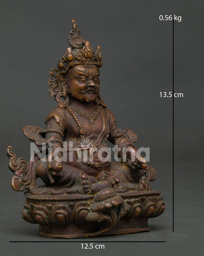Vintage-Finish Dzambhala Statue | Guardian of Wealth and Prosperity