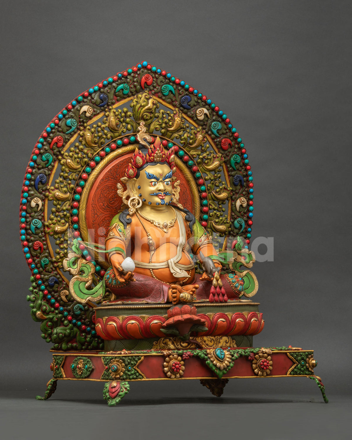 Dzambhala With Throne