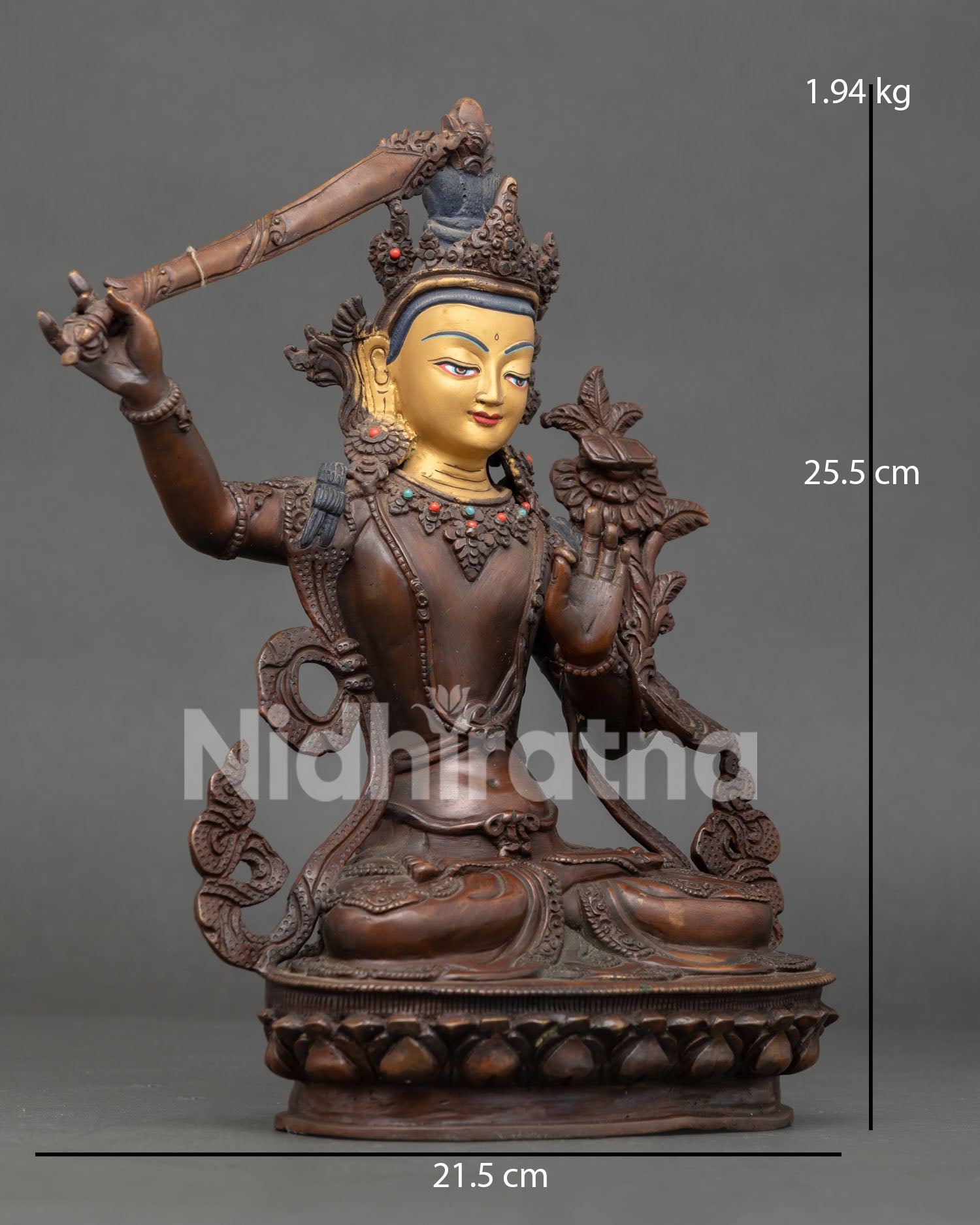 Manjushri Bodhisattva Statue | Authentic Meditation Altar Art