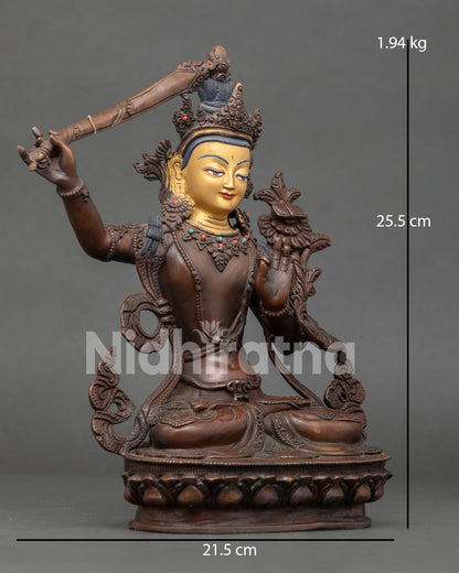 Manjushri Bodhisattva Statue | Authentic Meditation Altar Art
