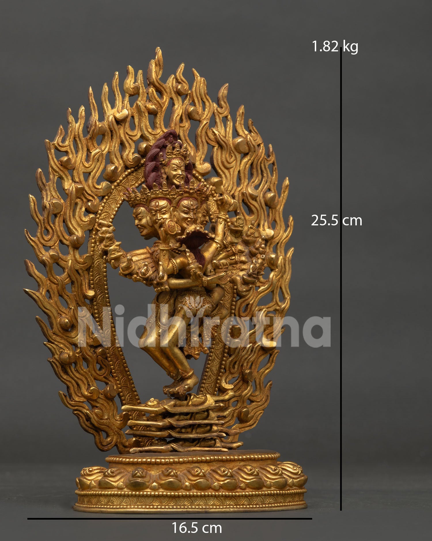 Hevajra Statue | Wrathful Vajrayana Deity Handmade in Nepal