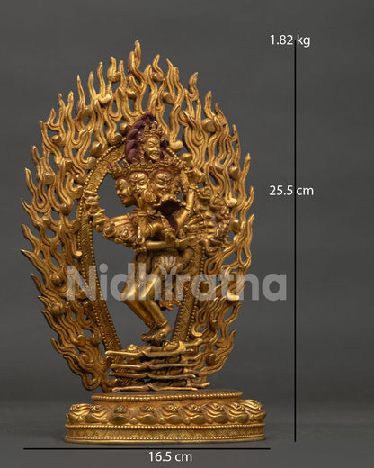 Hevajra Statue | Wrathful Vajrayana Deity Handmade in Nepal