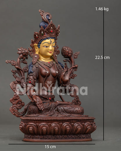 White Tara Buddhist Statue | Authentic Nepalese Craftsmanship