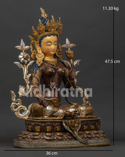 Green Tara Statue – Handmade Buddhist Art from Kathmandu Nepal