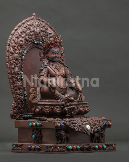 Dzambhala With Throne Statue