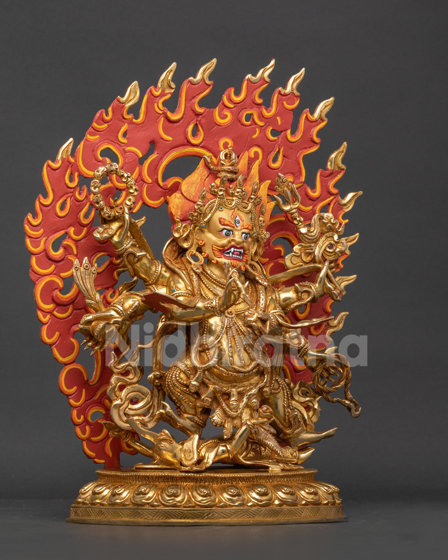 Six Arm Mahakala Statue